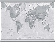 WM01643_M_LAMHB - The World Is Art - Wall Map Grey