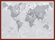 WM01643_M_PINOK - The World Is Art - Wall Map Grey
