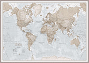 WM00275_H_LBDAL - The World Is Art - Wall Map Neutral
