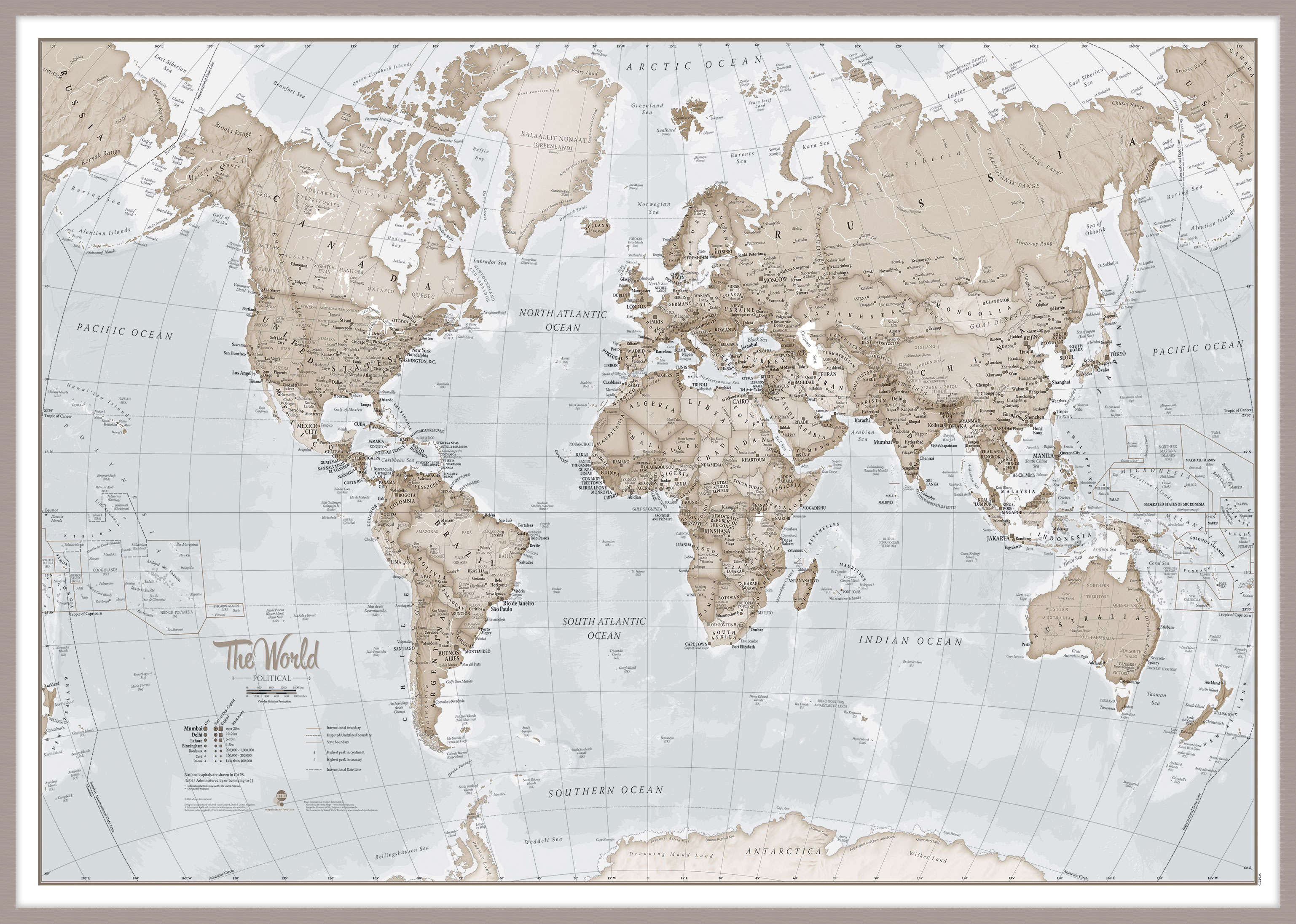 WM00275_H_LBDAL - The World Is Art - Wall Map Neutral