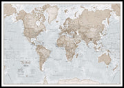 WM00275_L_LBDBL - The World Is Art - Wall Map Neutral