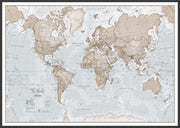 WM00275_L_WDBLA - The World Is Art - Wall Map Neutral