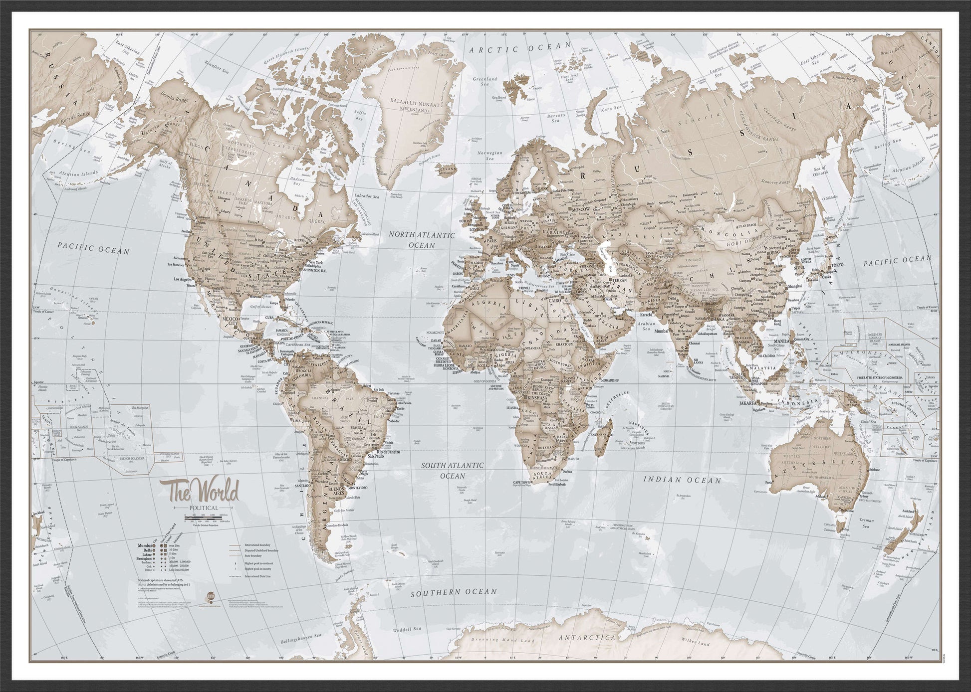 WM00275_L_LBWBL - The World Is Art - Wall Map Neutral