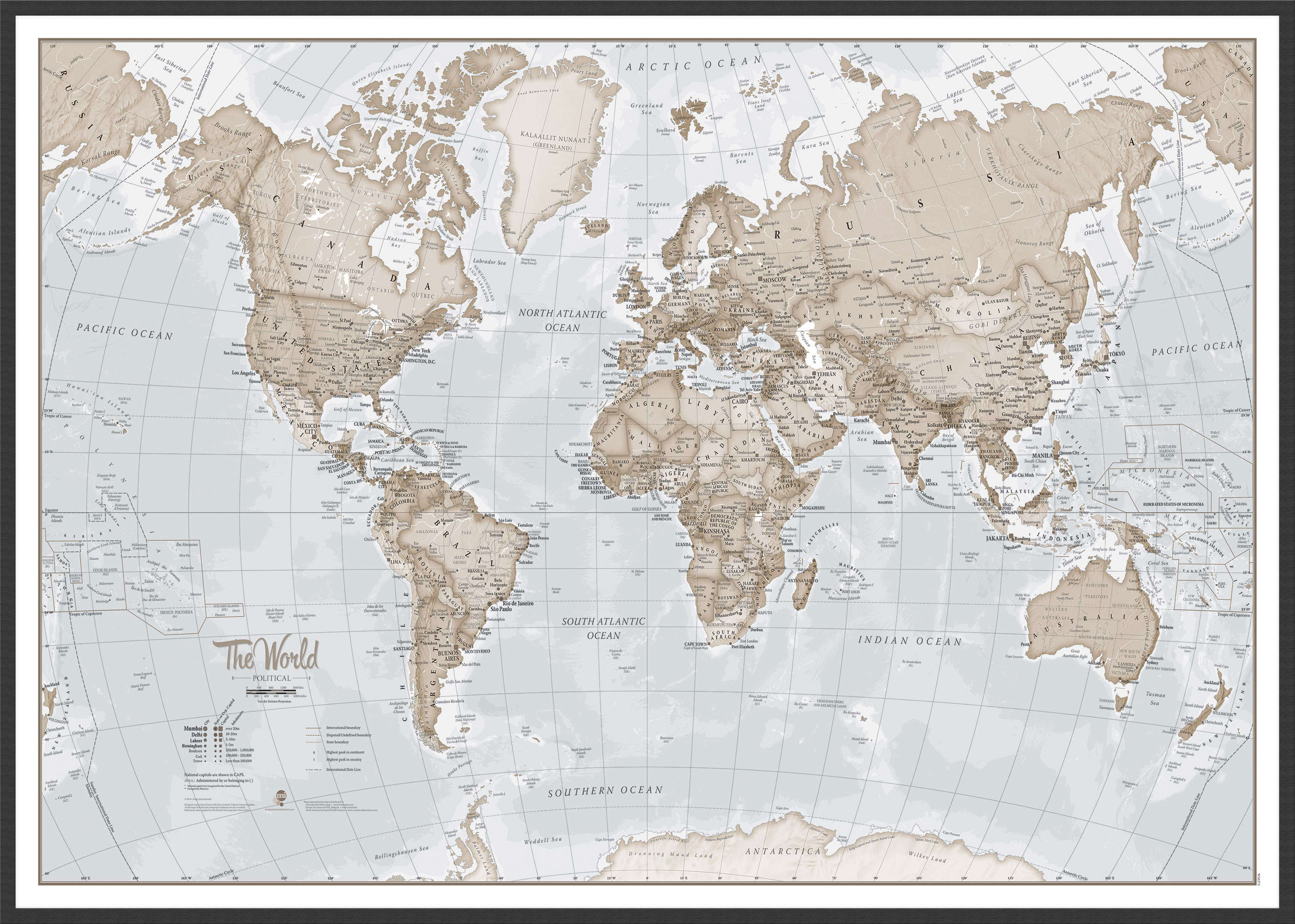 WM00275_L_LBWBL - The World Is Art - Wall Map Neutral