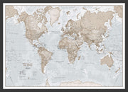 WM00275_M_BWBLA - The World Is Art - Wall Map Neutral