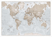WM00275_L_WDWHI - The World Is Art - Wall Map Neutral