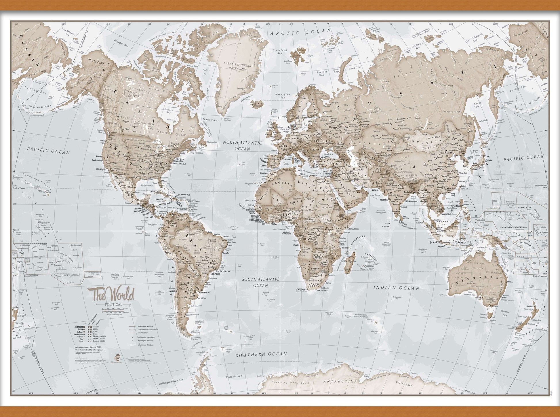 WM00275_L_CWDHB - The World Is Art - Wall Map Neutral