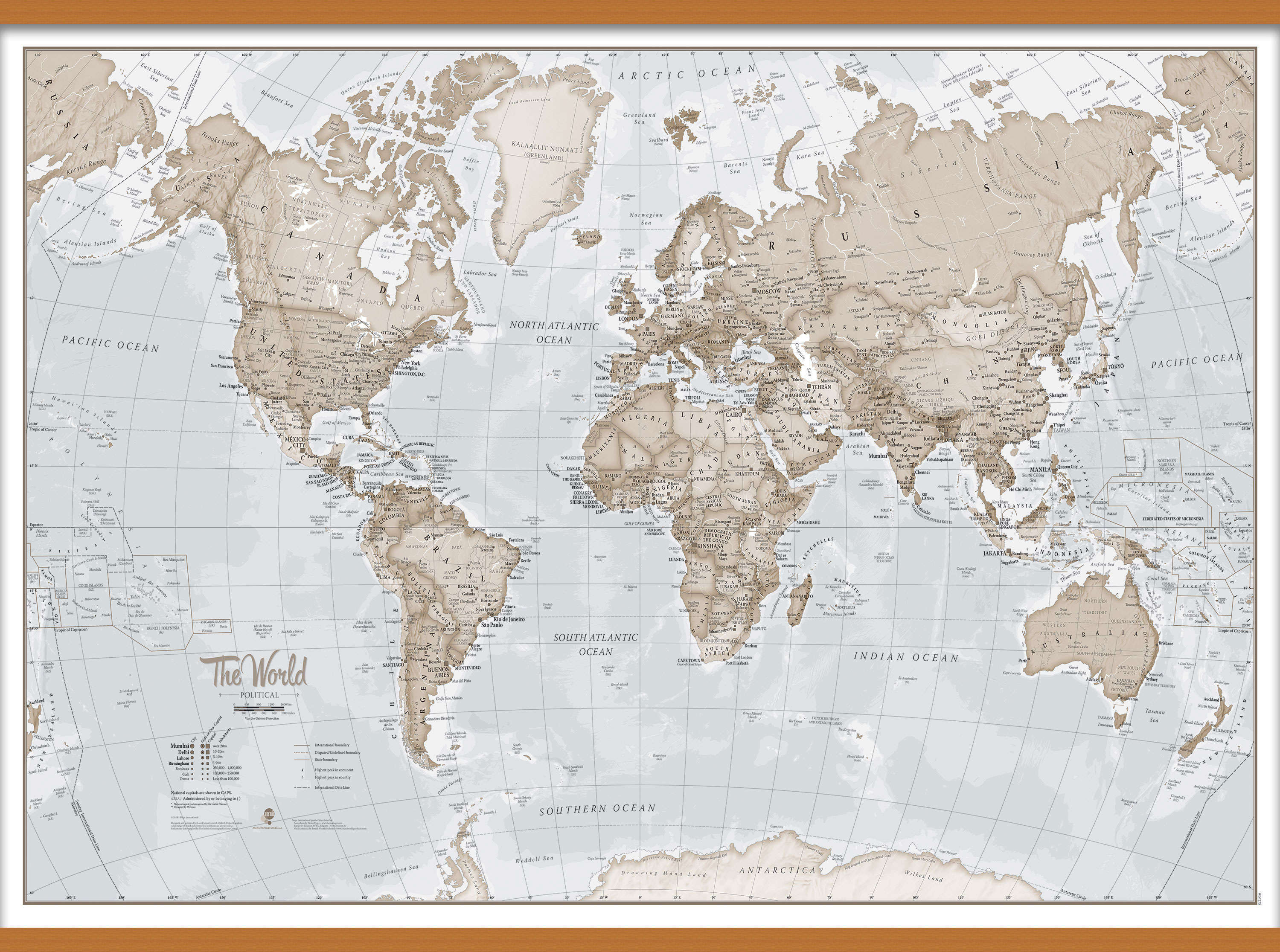 WM00275_L_LWDHB - The World Is Art - Wall Map Neutral