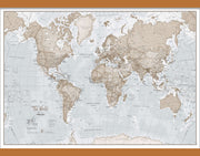 WM00275_S_LWDHB - The World Is Art - Wall Map Neutral