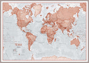 WM00271_L_LBDAL - The World Is Art - Wall Map Red