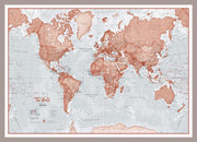 WM00271_M_PINAL - The World Is Art - Wall Map Red