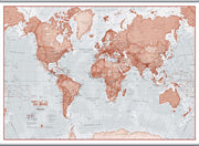 WM00271_L_CANHB - The World Is Art - Wall Map Red