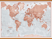 WM00271_L_CWDHB - The World Is Art - Wall Map Red