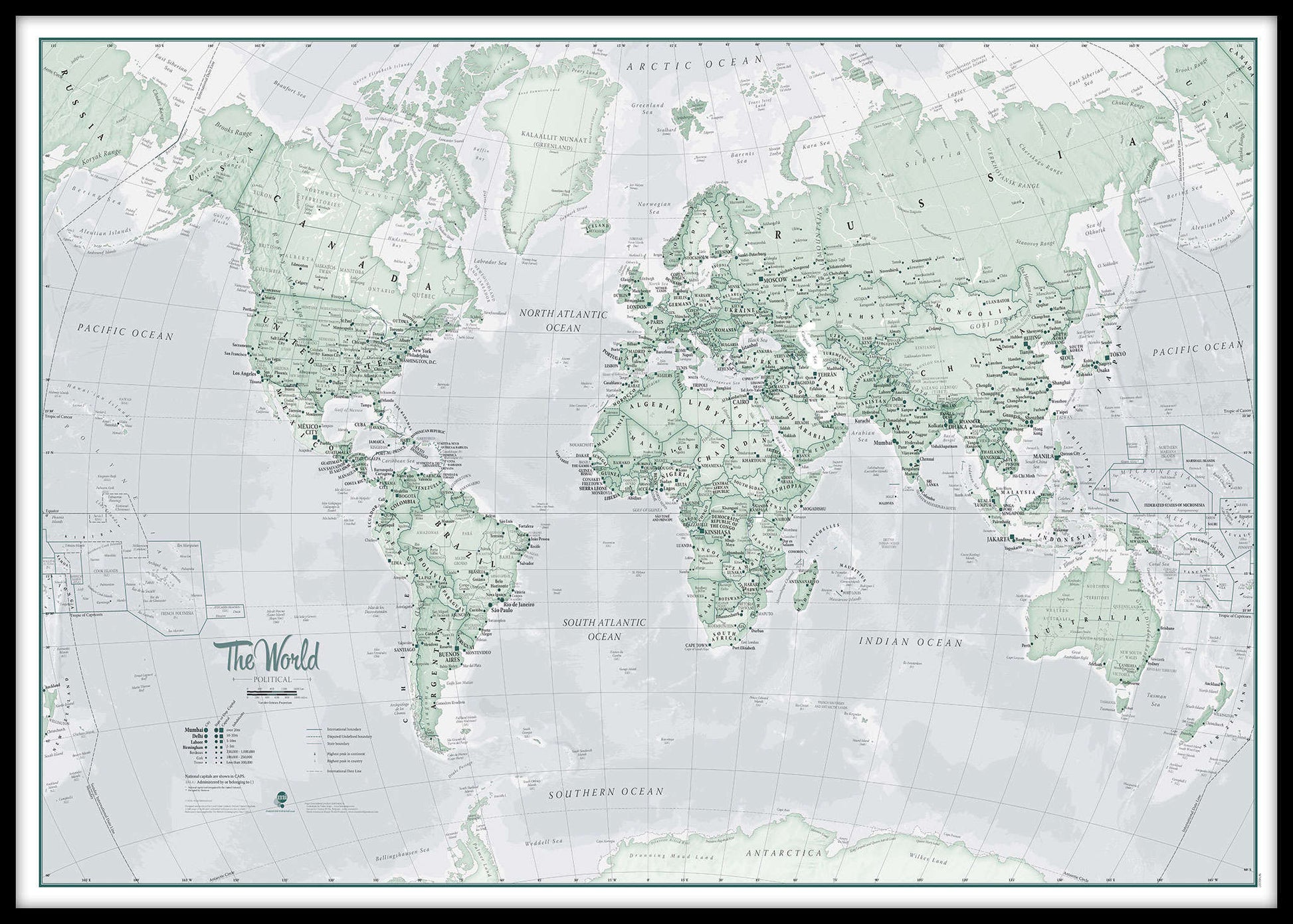 WM01227_L_LBDBL - The World Is Art - Wall Map Rustic