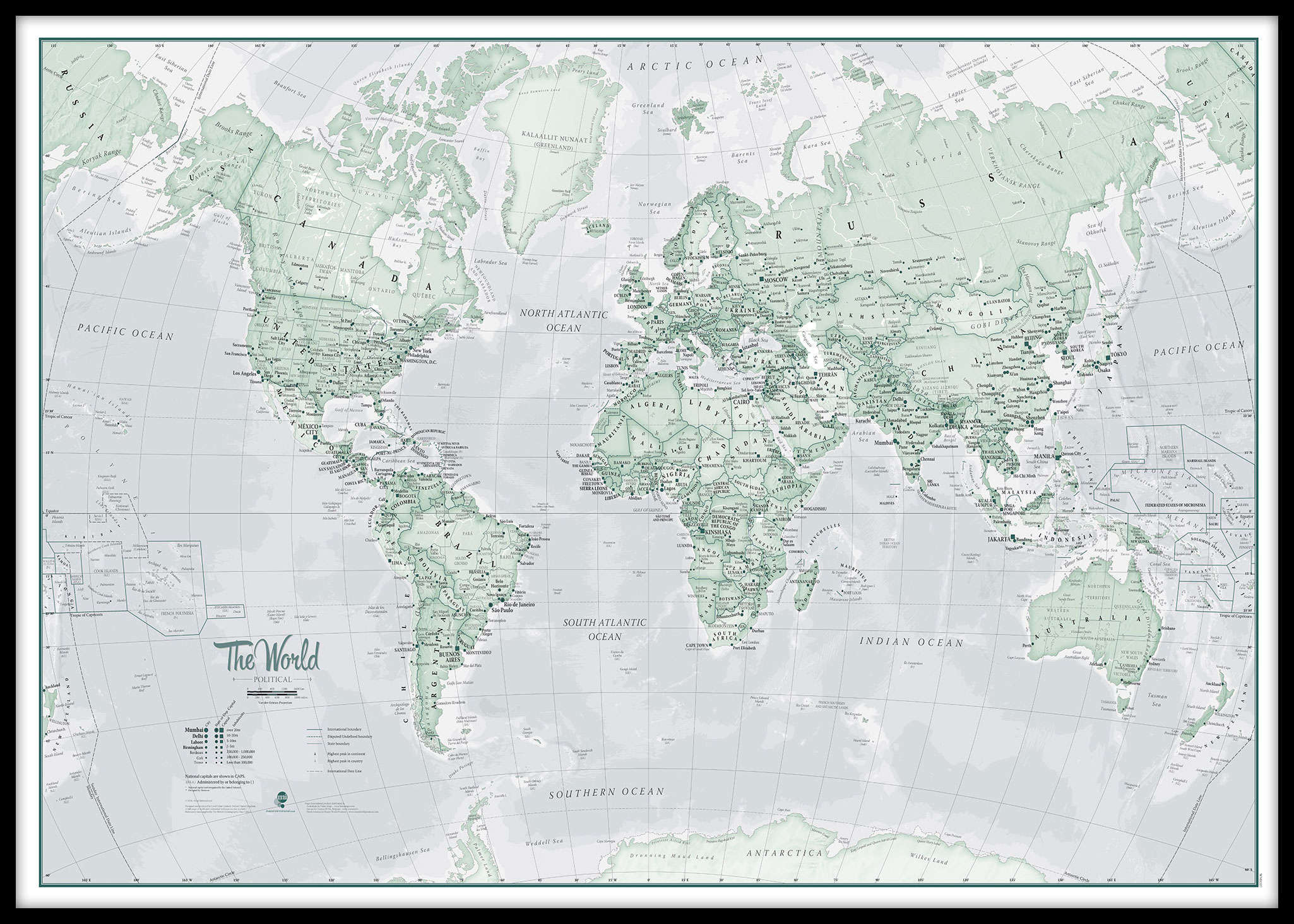 WM01227_L_LBDBL - The World Is Art - Wall Map Rustic