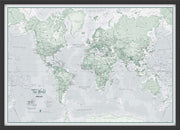 WM01227_M_BWBLA - The World Is Art - Wall Map Rustic