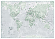 WM01227_M_PNBRD - The World Is Art - Wall Map Rustic