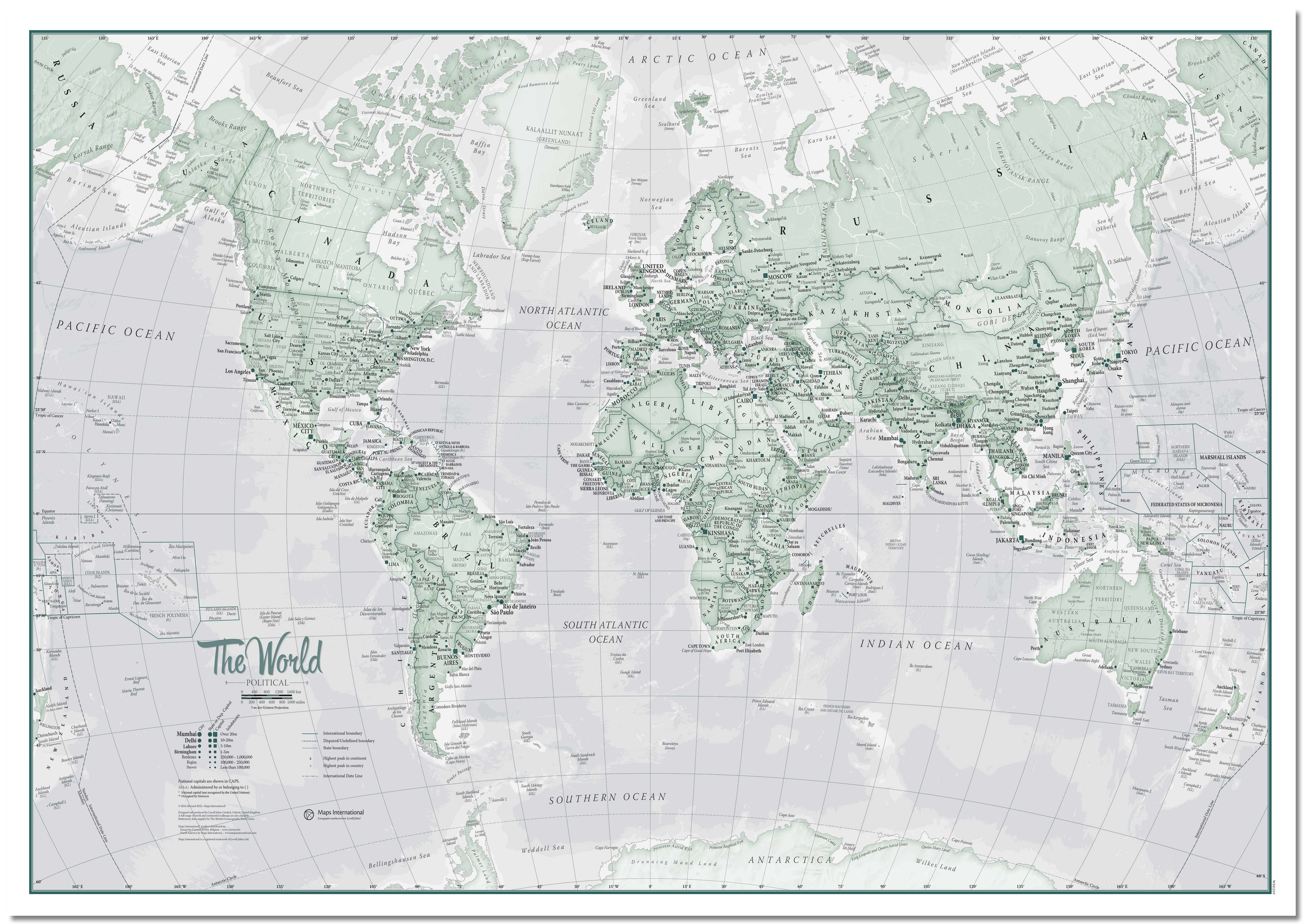 WM01227_L_LMBRD - The World Is Art - Wall Map Rustic