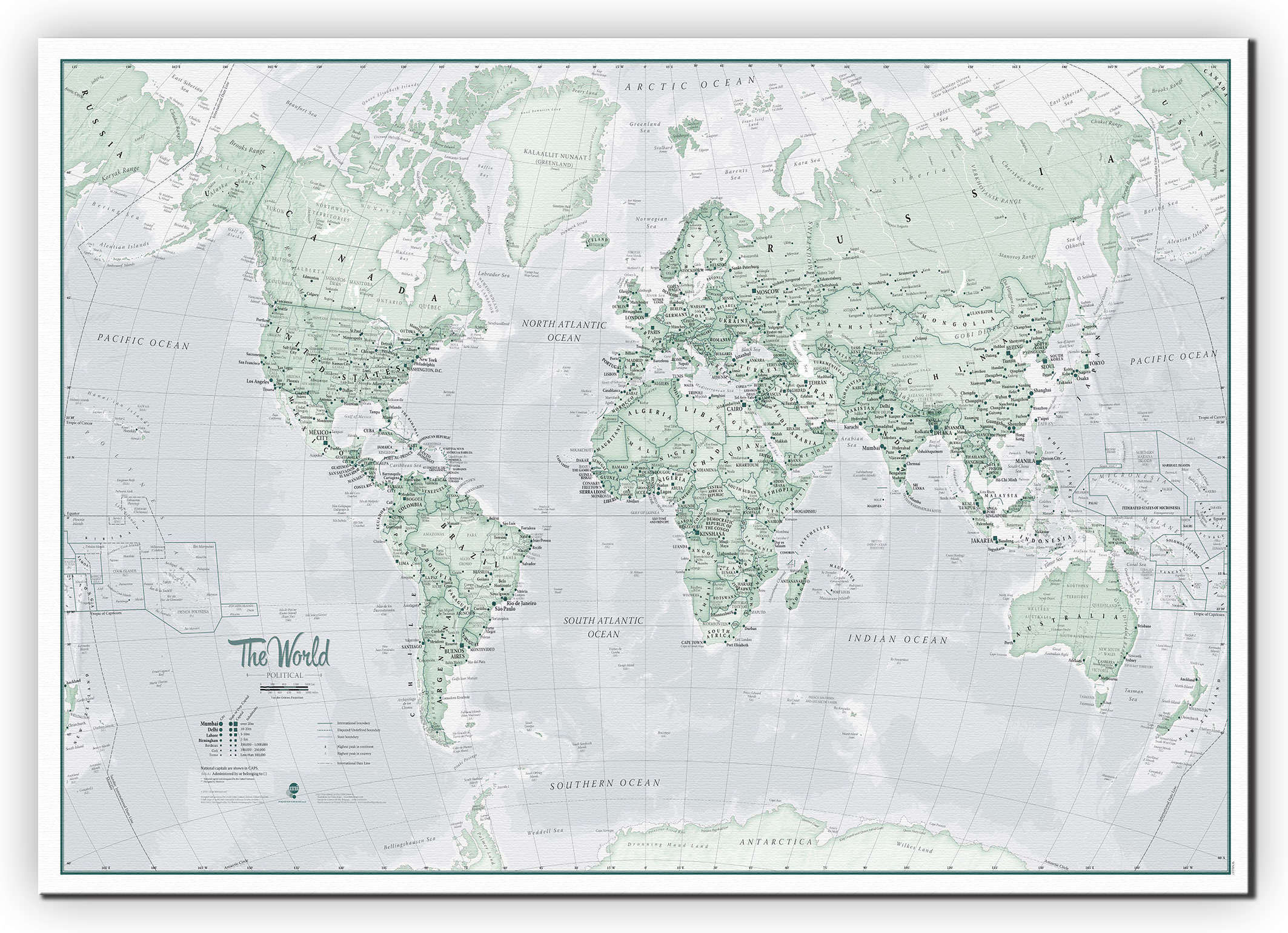 WM01227_S_CANVA - The World Is Art - Wall Map Rustic