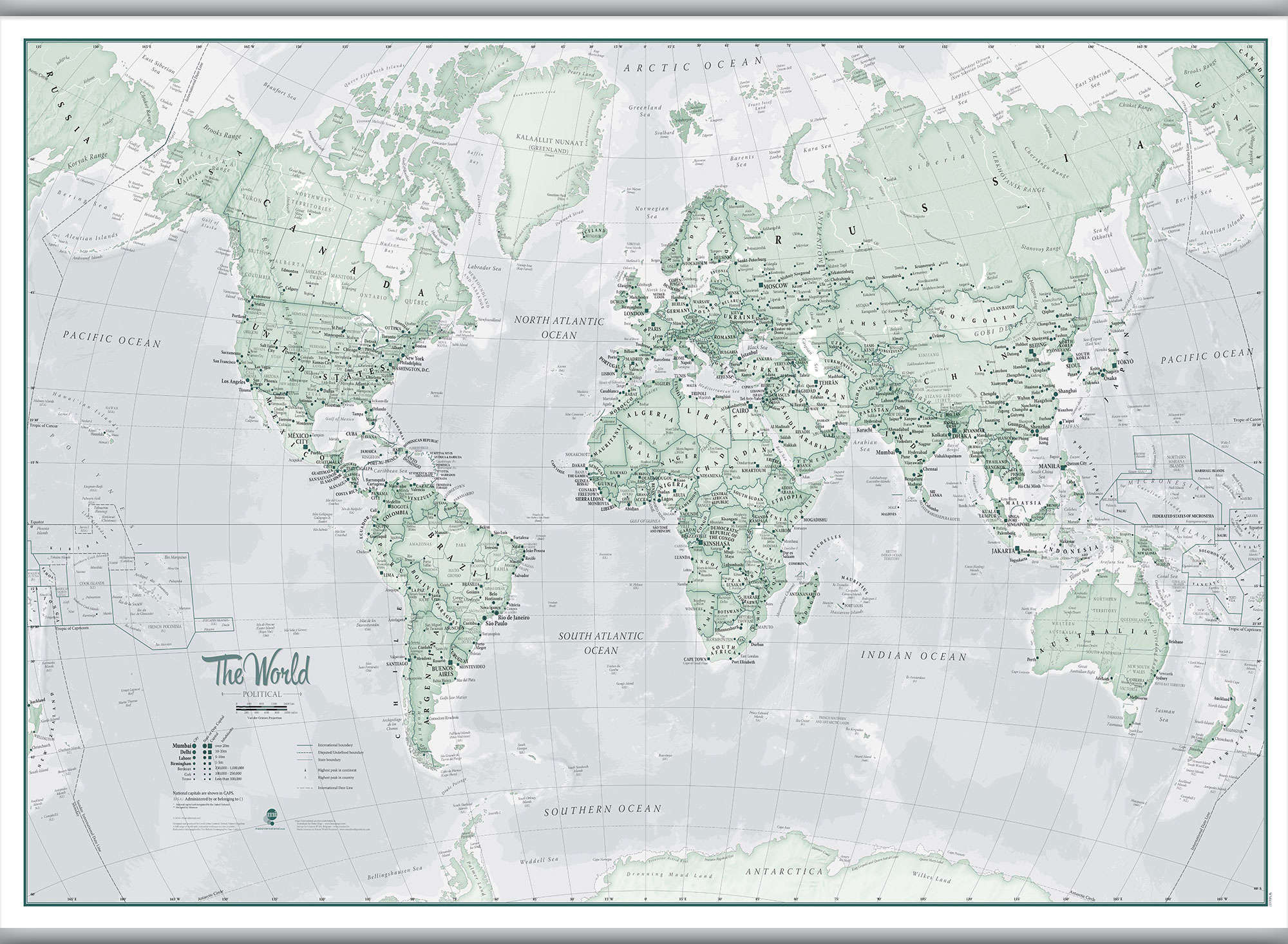 WM01227_H_LAMHB - The World Is Art - Wall Map Rustic