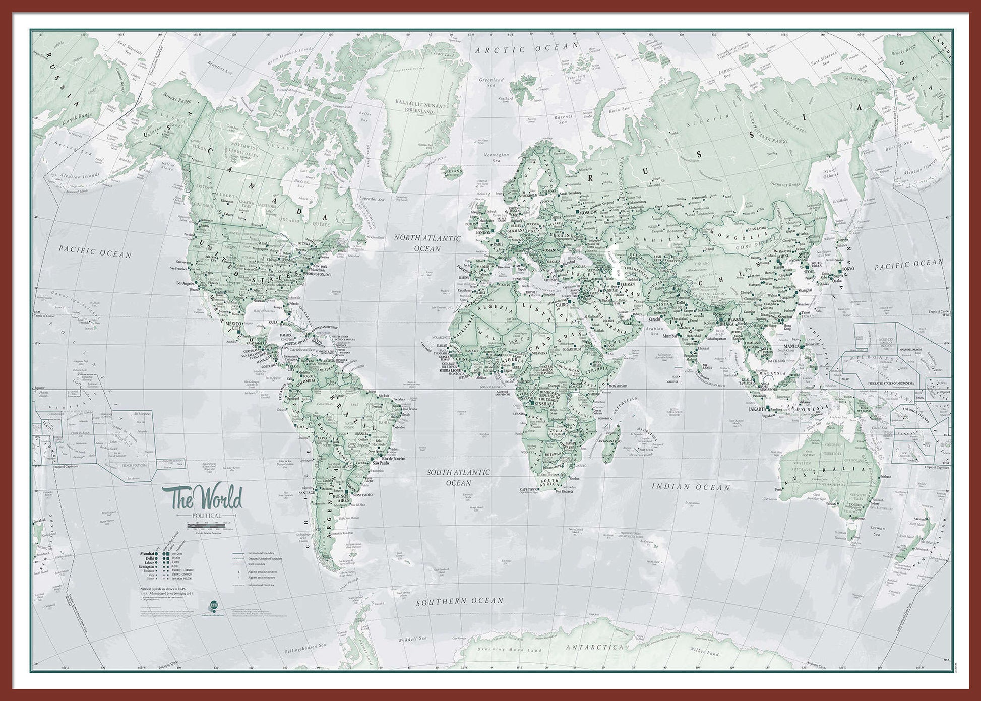 WM01227_H_LBDOK - The World Is Art - Wall Map Rustic