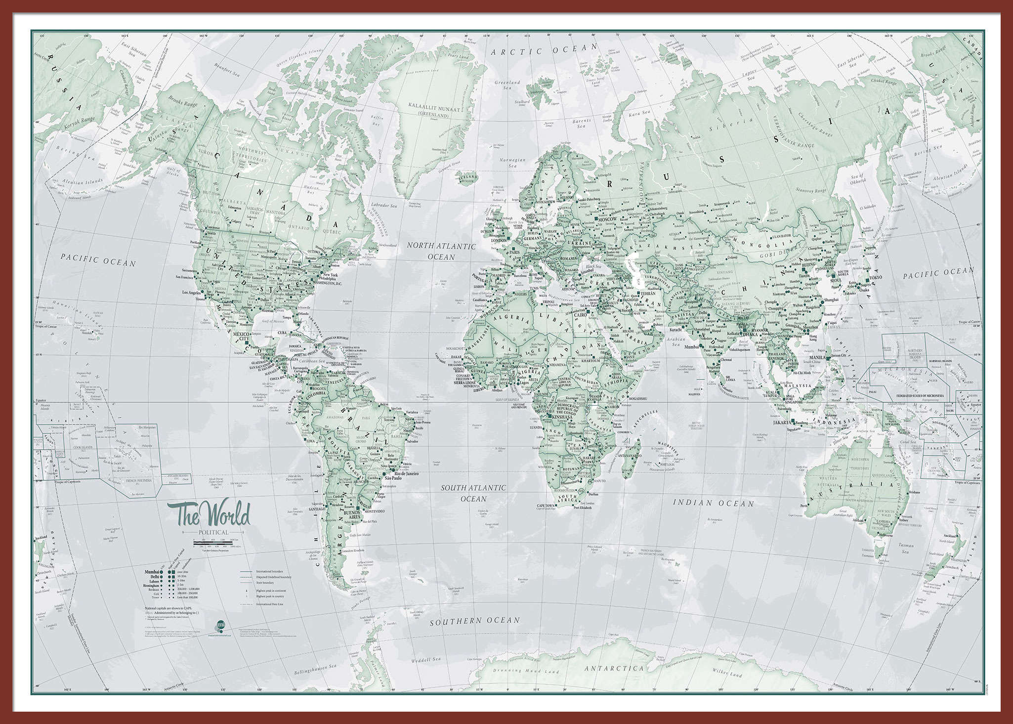 WM01227_H_LBDOK - The World Is Art - Wall Map Rustic