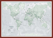 WM01227_S_PINOK - The World Is Art - Wall Map Rustic