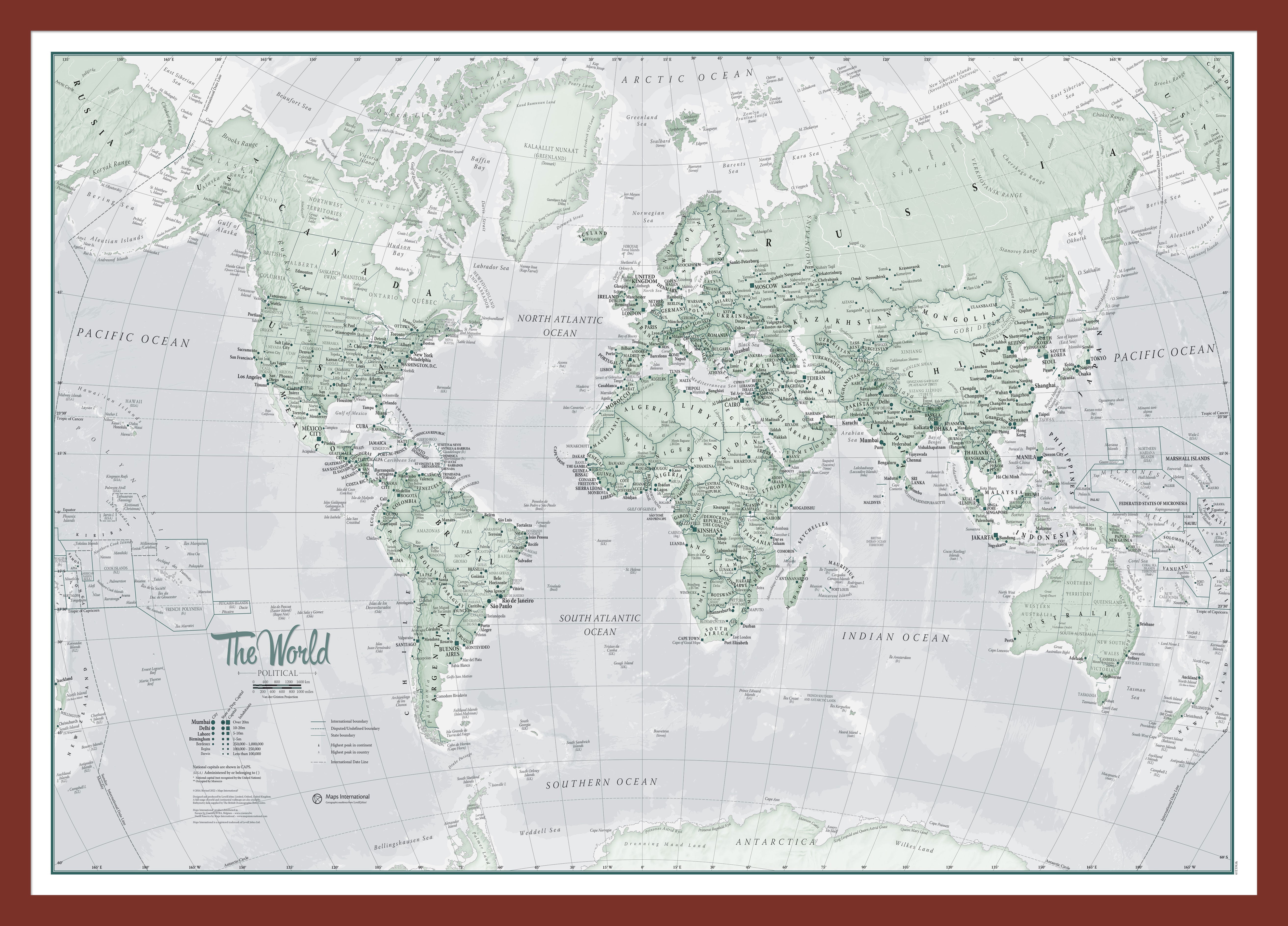 WM01227_M_PINOK - The World Is Art - Wall Map Rustic