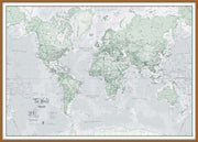 WM01227_L_LBWTE - The World Is Art - Wall Map Rustic
