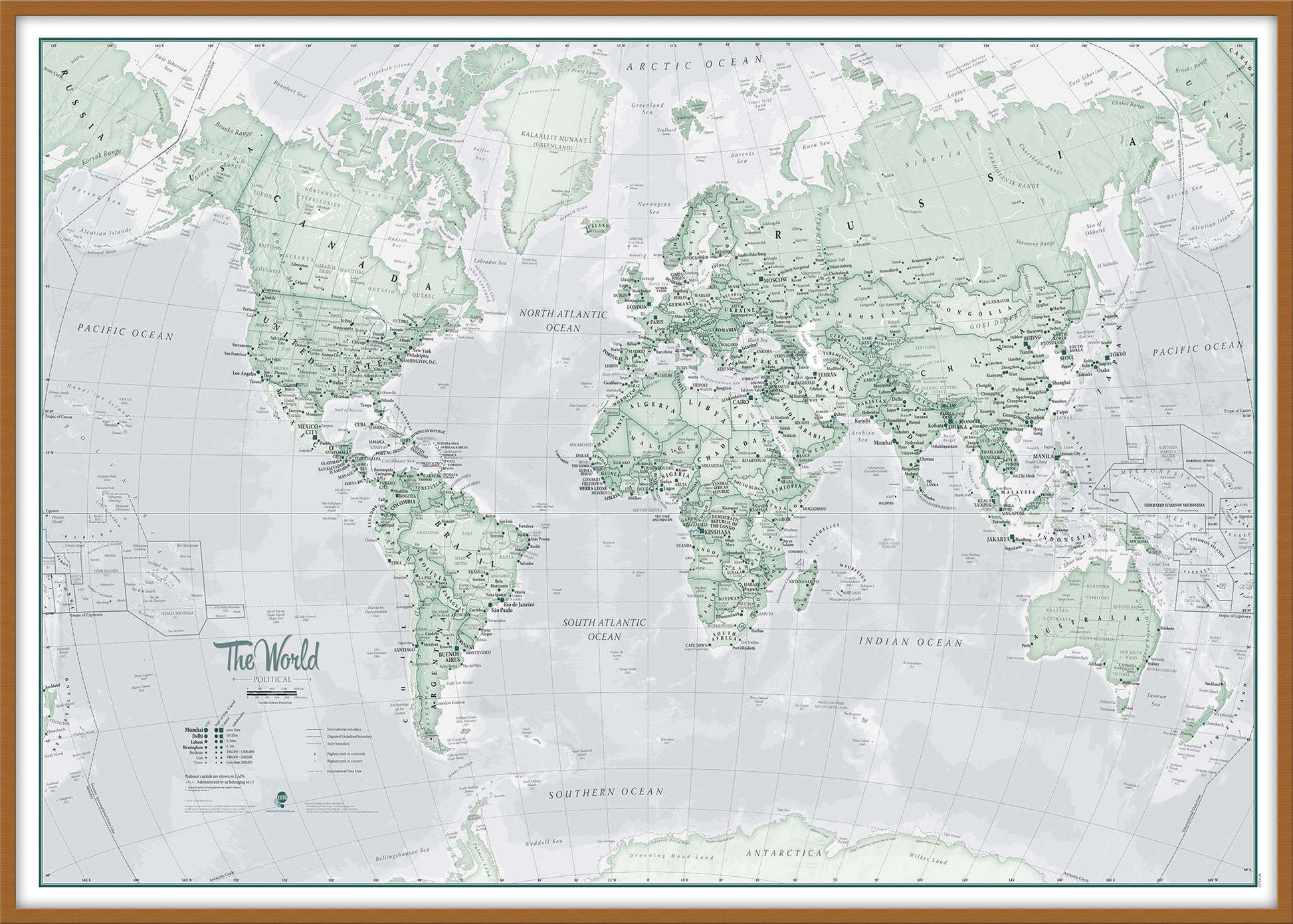 WM01227_L_WDTEA - The World Is Art - Wall Map Rustic