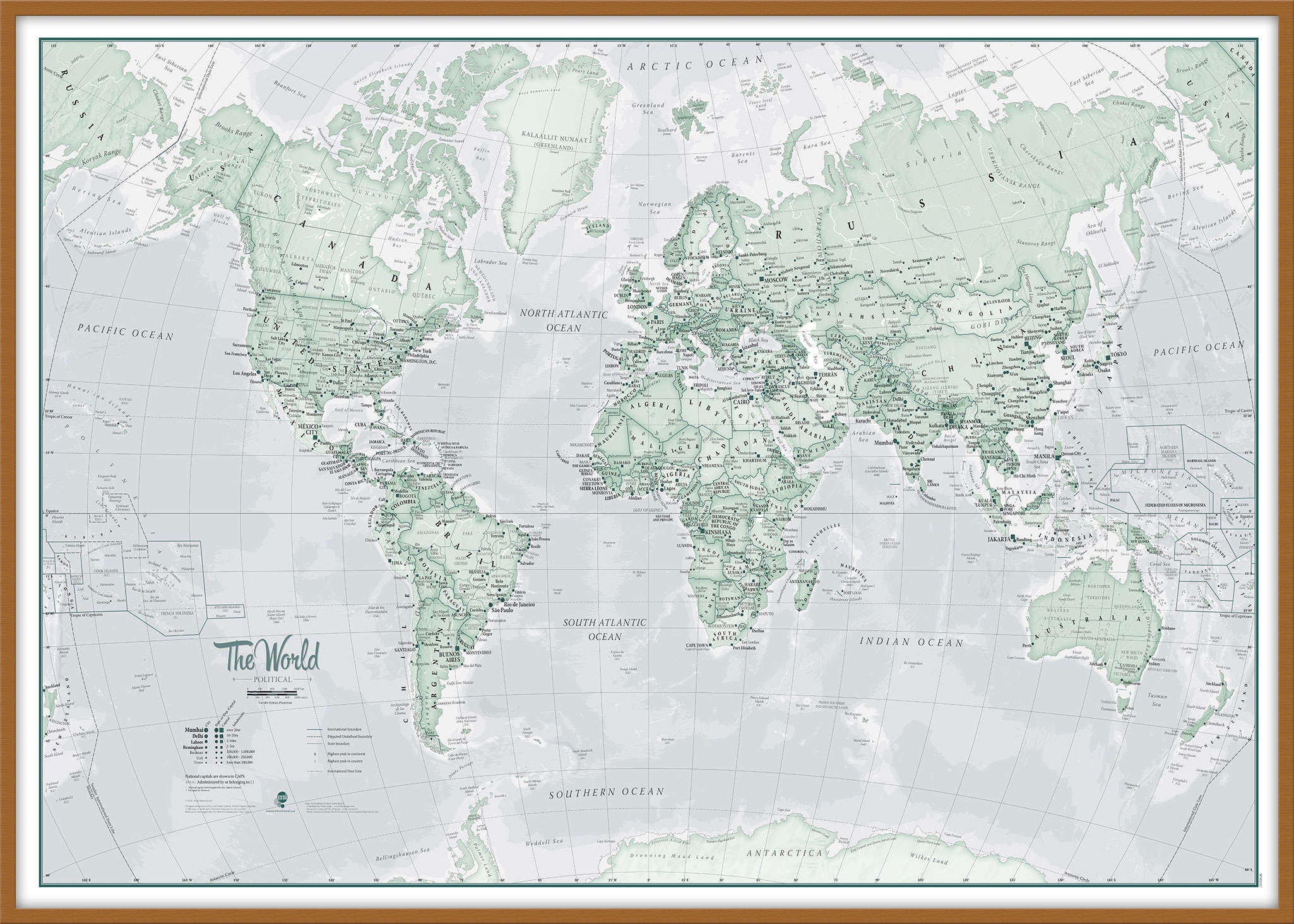 WM01227_L_WDTEA - The World Is Art - Wall Map Rustic