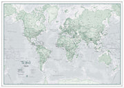WM01227_L_LBWWH - The World Is Art - Wall Map Rustic
