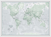 WM01227_M_WDWHI - The World Is Art - Wall Map Rustic