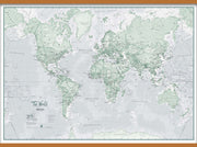 WM01227_L_LWDHB - The World Is Art - Wall Map Rustic