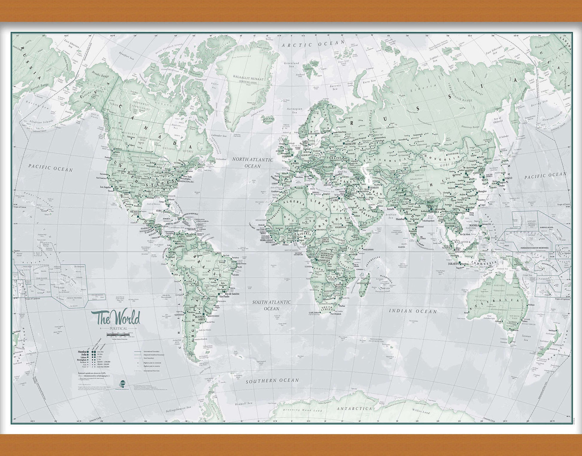 WM01227_M_CWDHB - The World Is Art - Wall Map Rustic