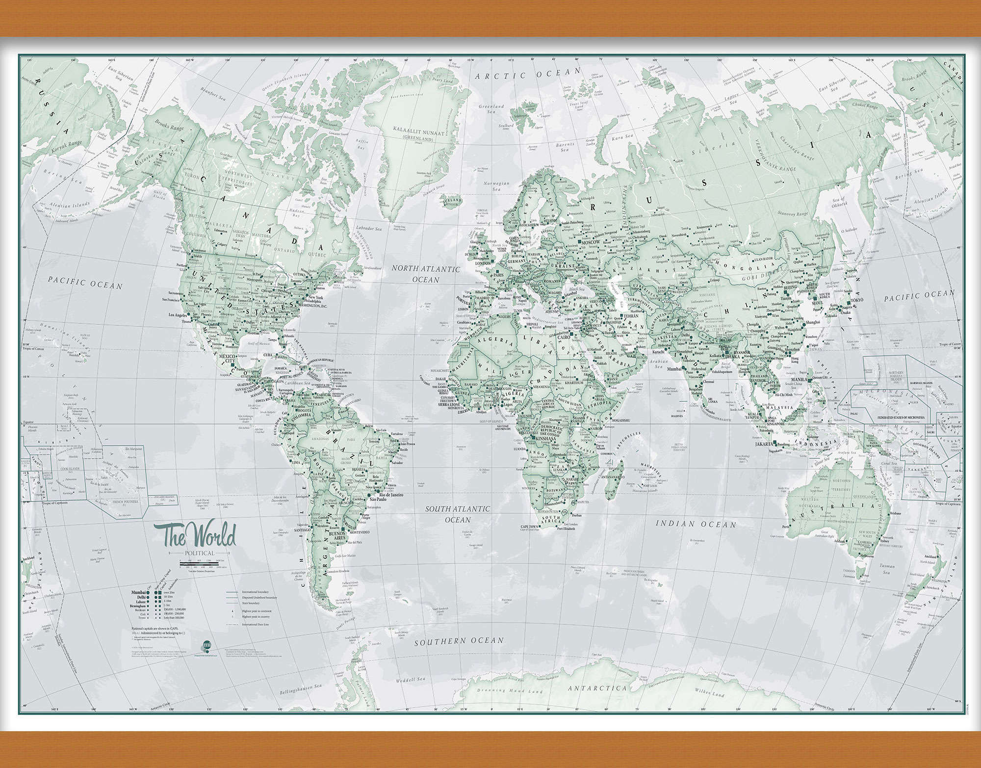 WM01227_M_CWDHB - The World Is Art - Wall Map Rustic