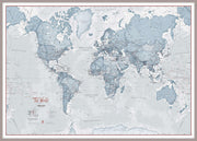 WM01225_L_MGFAL - The World Is Art - Wall Map Teal