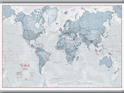 WM01225_M_CANHB - The World Is Art - Wall Map Teal