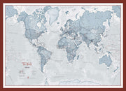 WM01225_S_PINOK - The World Is Art - Wall Map Teal