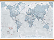 WM01225_L_CWDHB - The World Is Art - Wall Map Teal