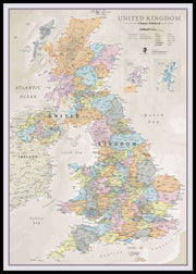 UK01636_H_LBDBL - UK Classic Wall Map