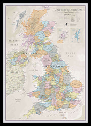 UK01636_M_PINBL - UK Classic Wall Map