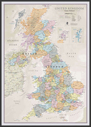 UK01636_L_LBWBL - UK Classic Wall Map