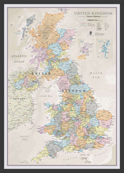 UK01636_M_BWBLA - UK Classic Wall Map