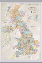 UK01636_M_LAMHB - UK Classic Wall Map