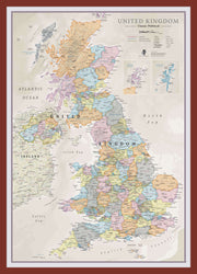 UK01636_M_PINOK - UK Classic Wall Map