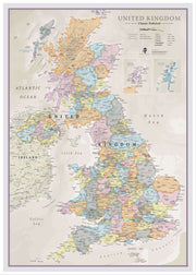 UK01636_L_WDWHI - UK Classic Wall Map