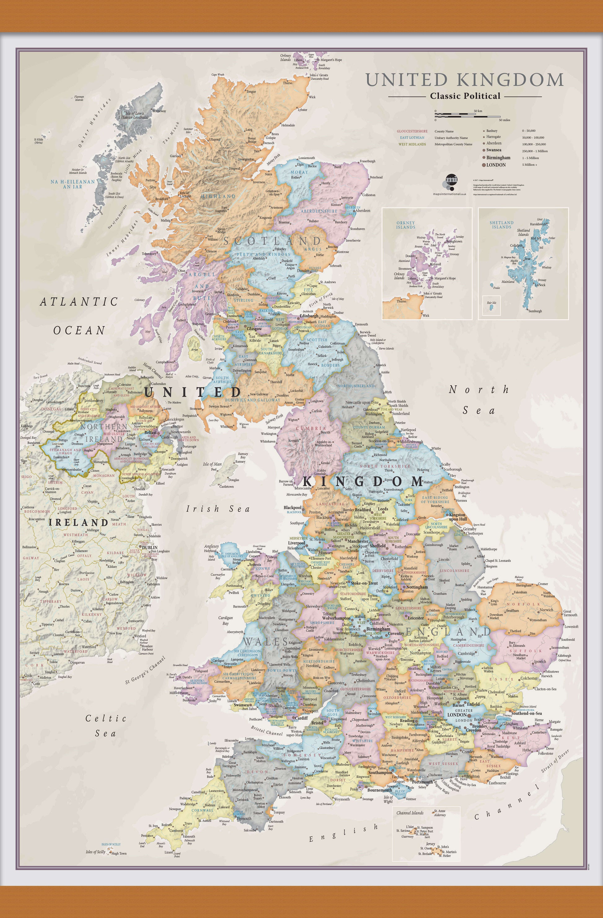 UK01636_M_LWDHB - UK Classic Wall Map