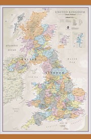 UK01636_M_CWDHB - UK Classic Wall Map