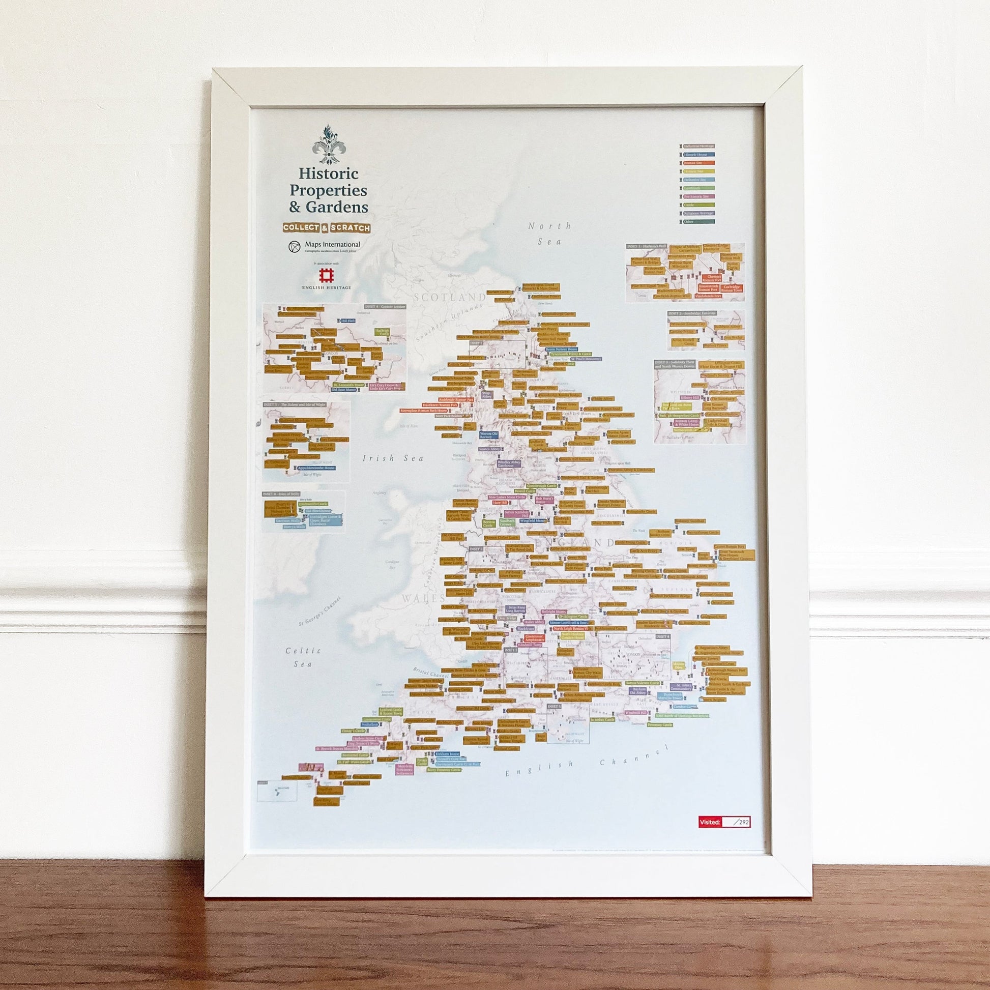 UK01733_S_BWWHI - English Heritage Scratch Off Sites Print